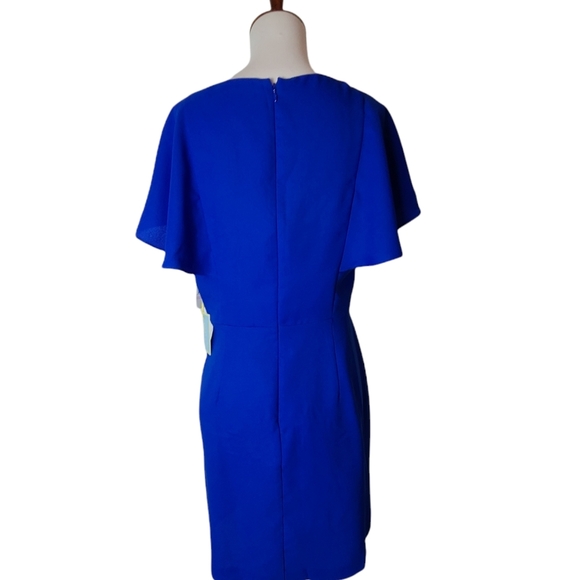 Cece Midi Blue Dress 6 NWT - Picture 2 of 8